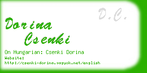 dorina csenki business card